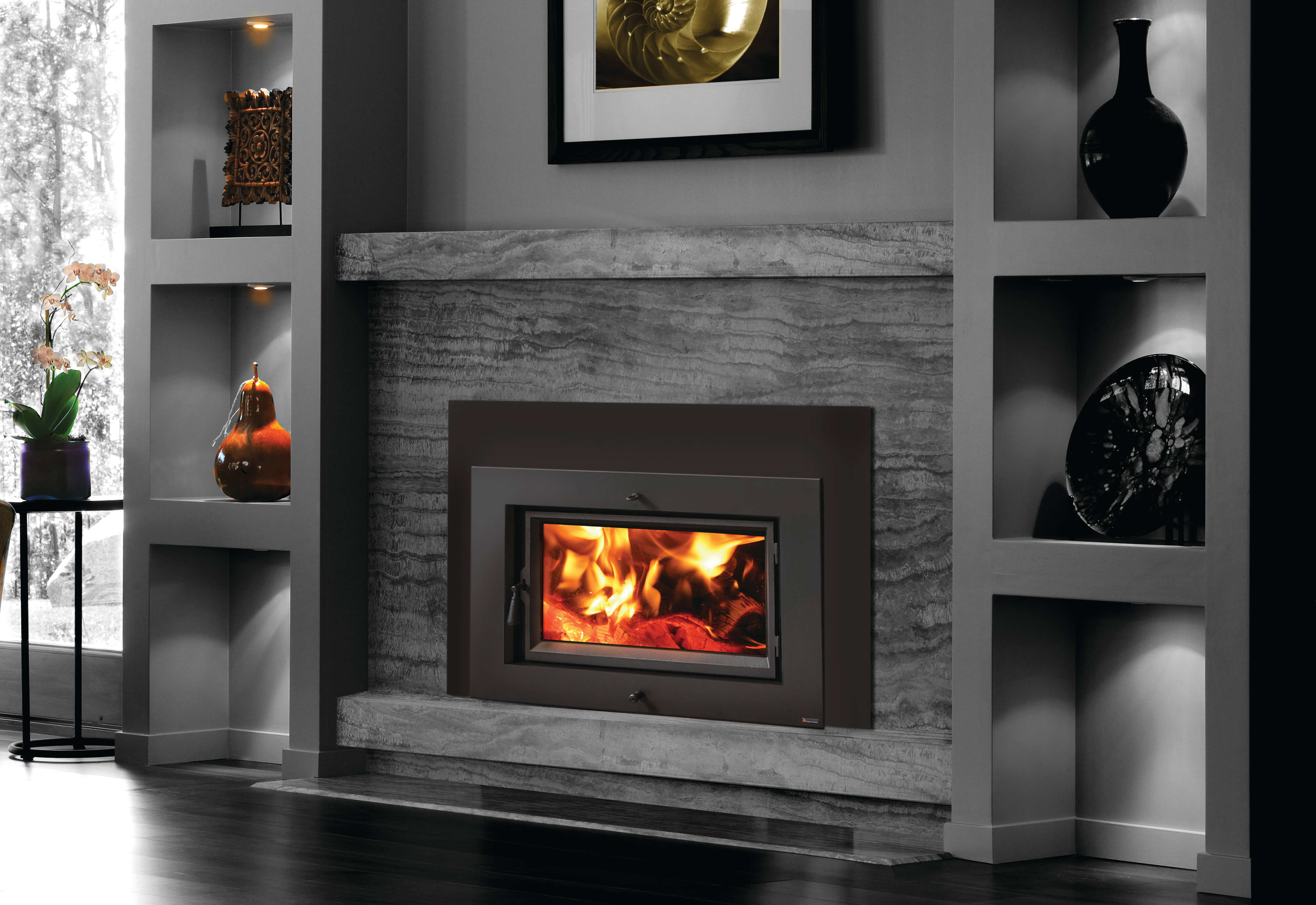 Lopi Flush Wood Large Hybrid-Fyre